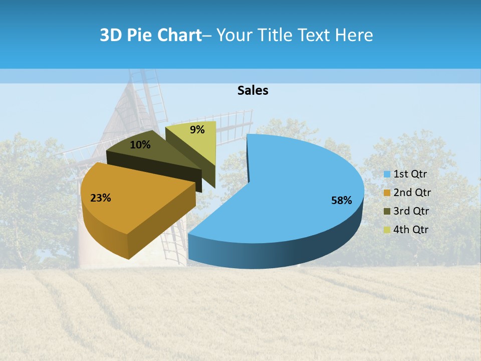 White Natural Rotating PowerPoint Template