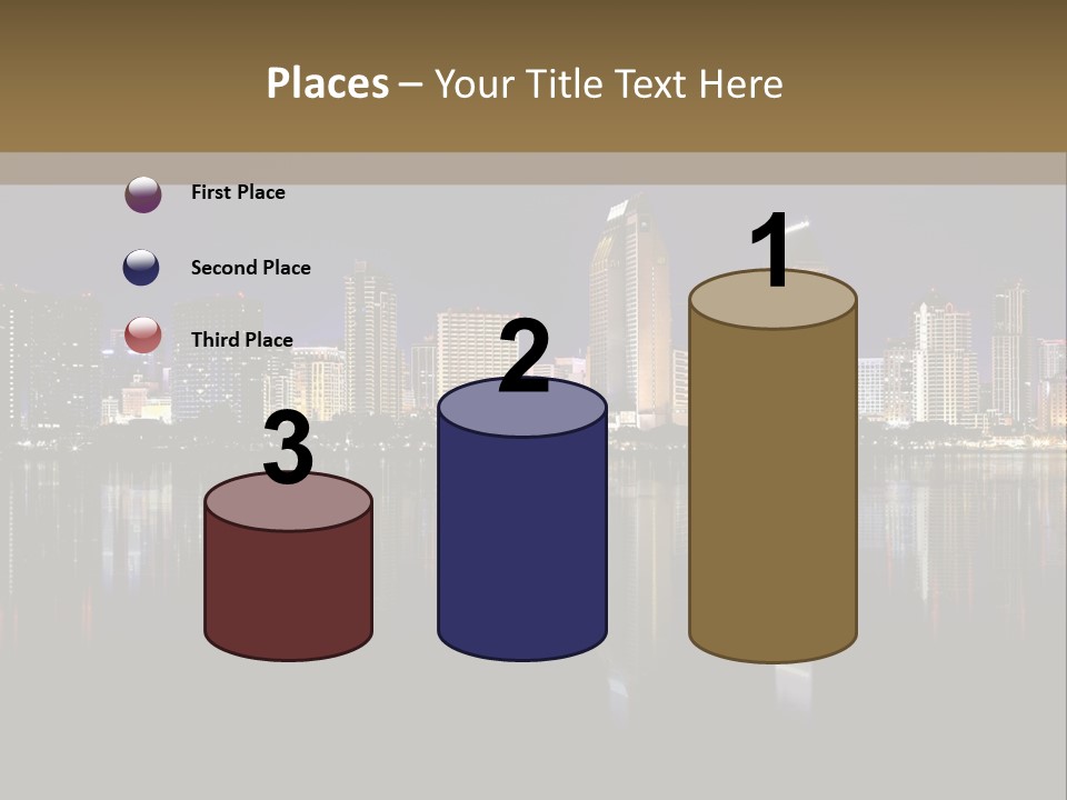 Tourism Water Downtown PowerPoint Template