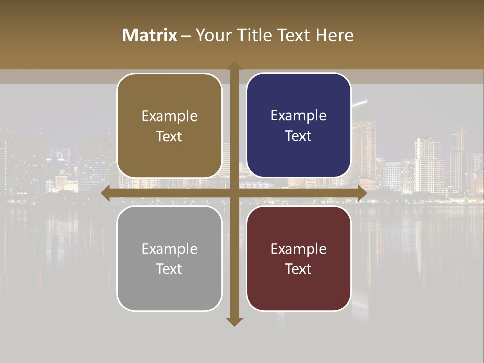 Tourism Water Downtown PowerPoint Template