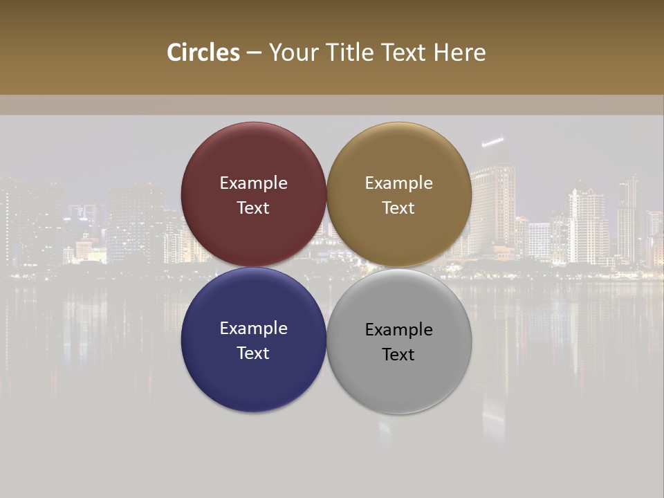 Tourism Water Downtown PowerPoint Template