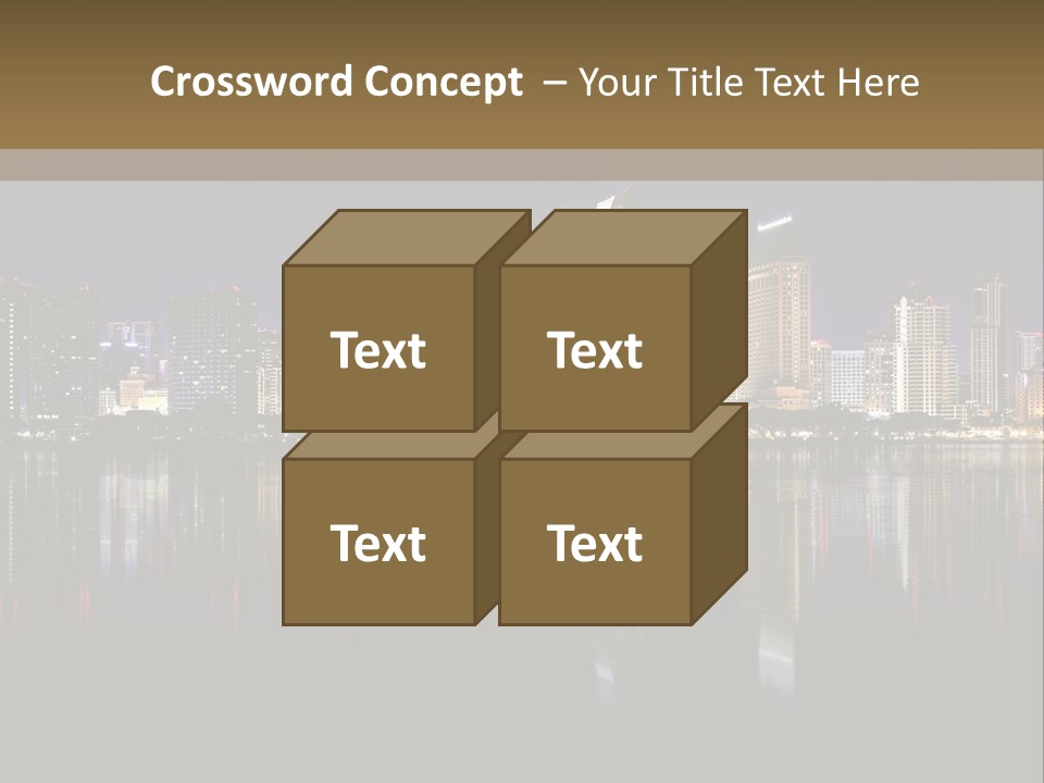 Tourism Water Downtown PowerPoint Template