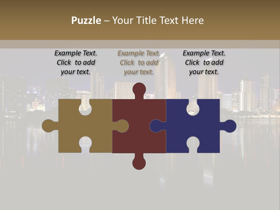 Tourism Water Downtown PowerPoint Template