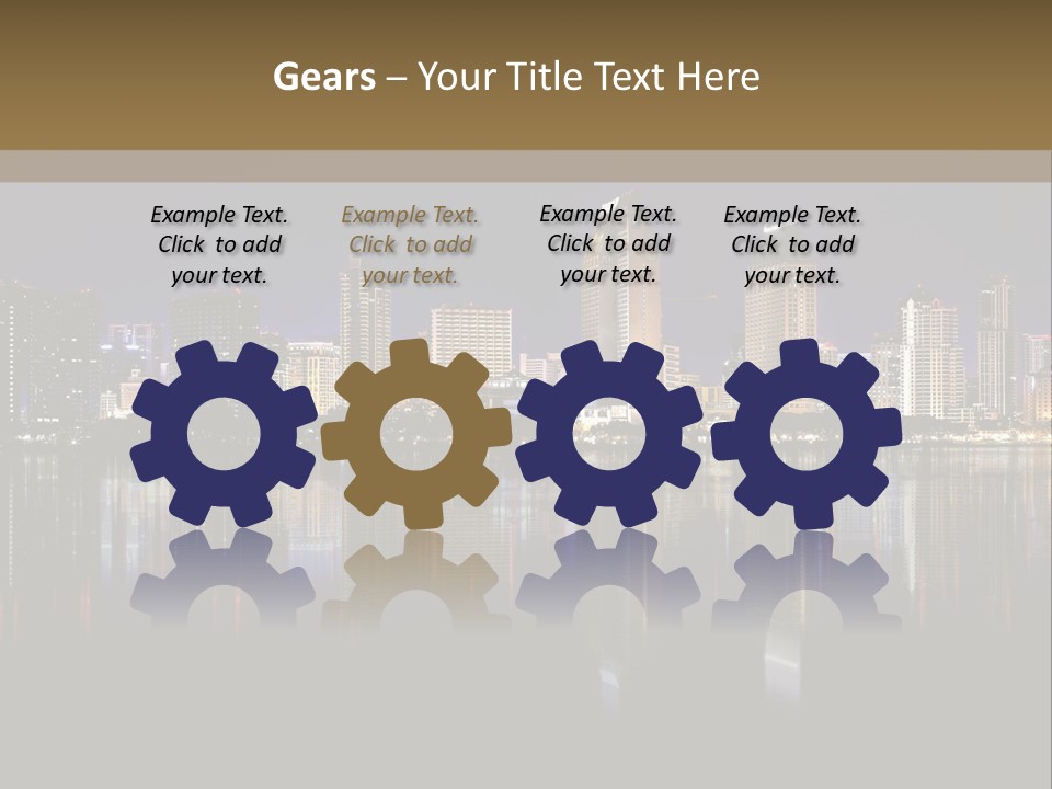 Tourism Water Downtown PowerPoint Template