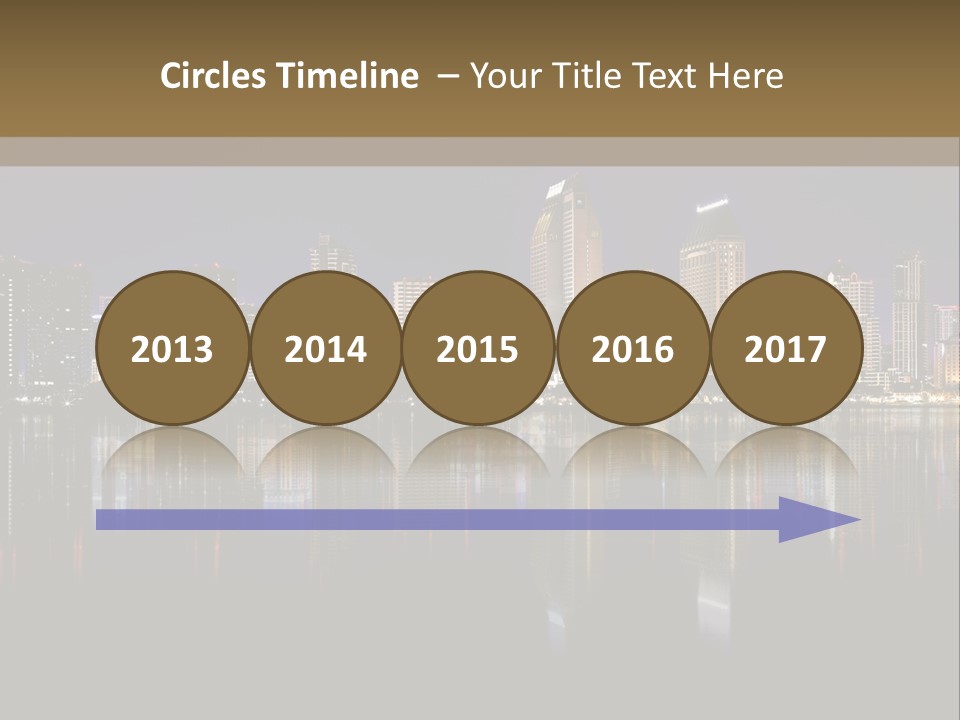 Tourism Water Downtown PowerPoint Template