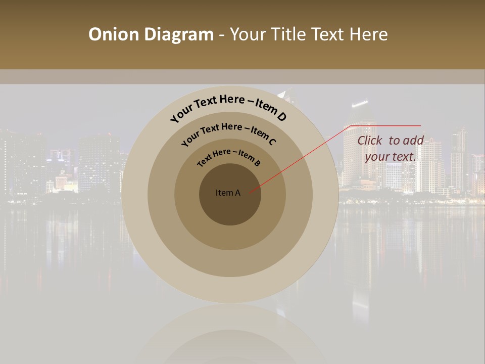 Tourism Water Downtown PowerPoint Template