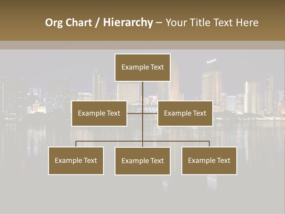 Tourism Water Downtown PowerPoint Template