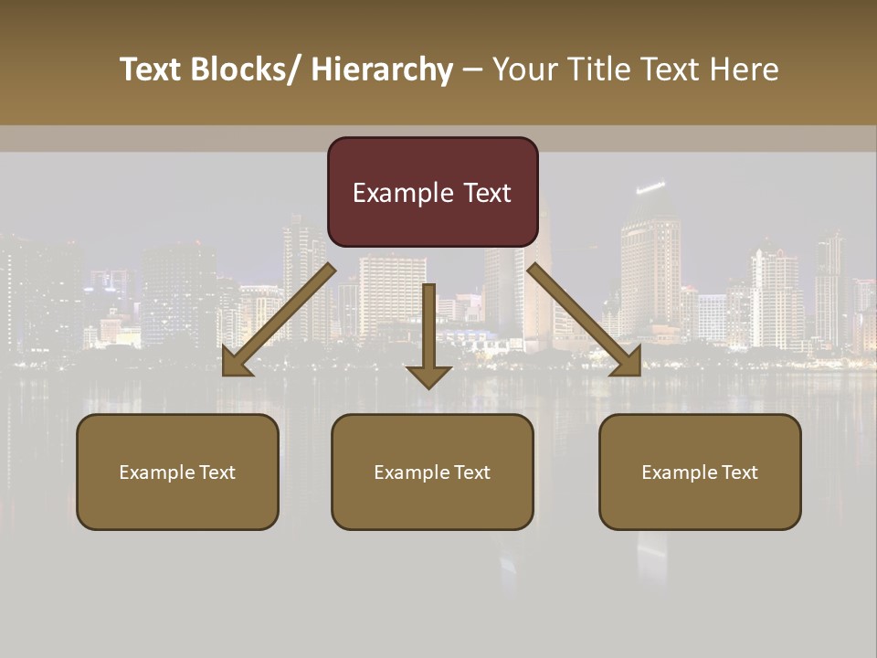 Tourism Water Downtown PowerPoint Template