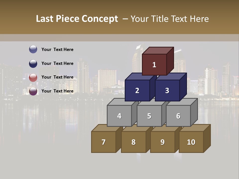 Tourism Water Downtown PowerPoint Template