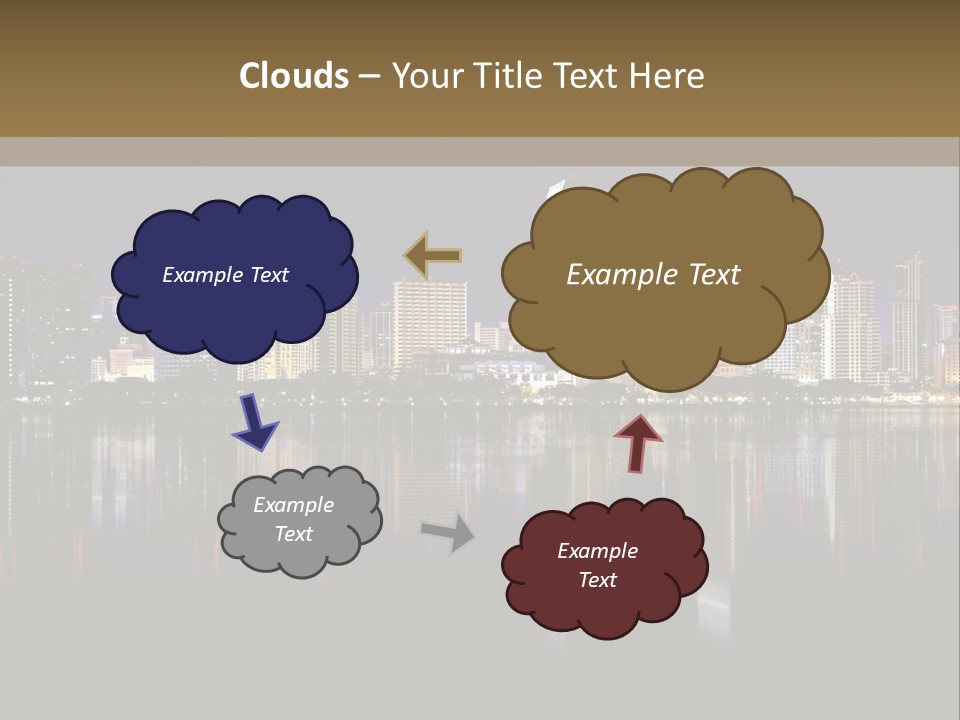 Tourism Water Downtown PowerPoint Template