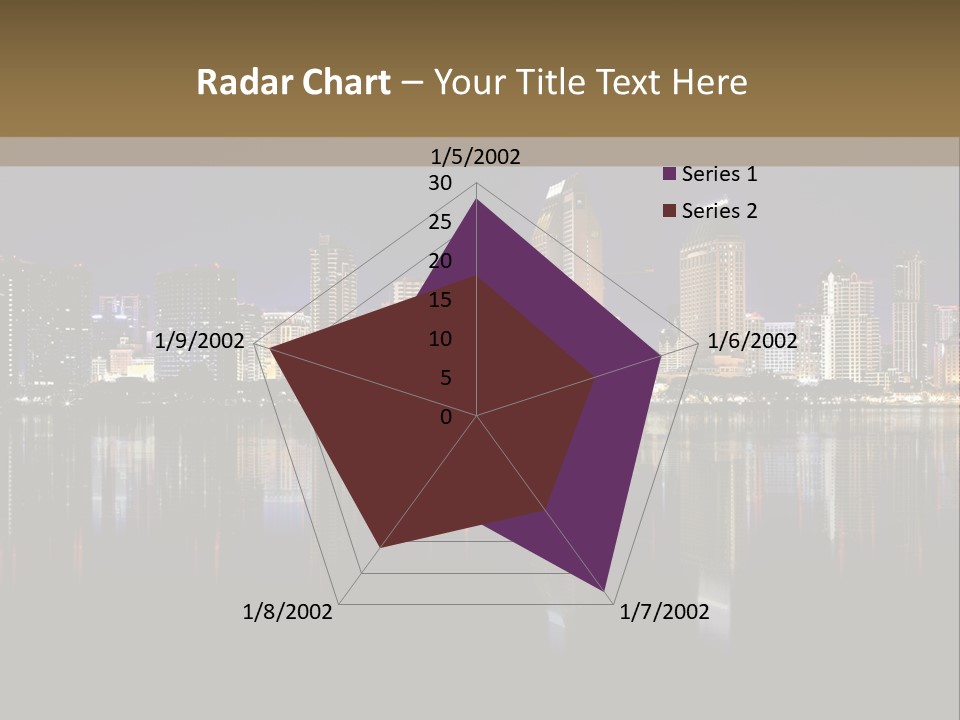 Tourism Water Downtown PowerPoint Template