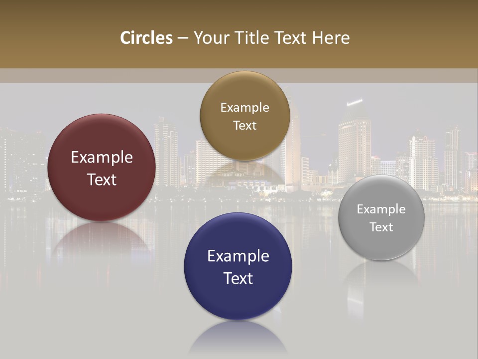 Tourism Water Downtown PowerPoint Template