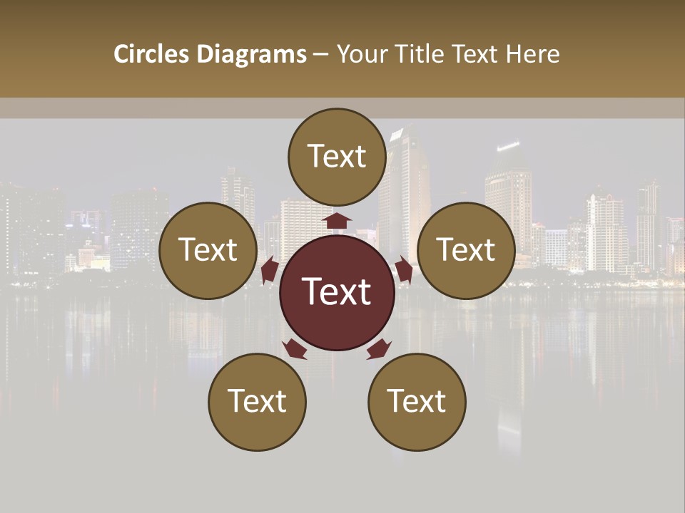 Tourism Water Downtown PowerPoint Template