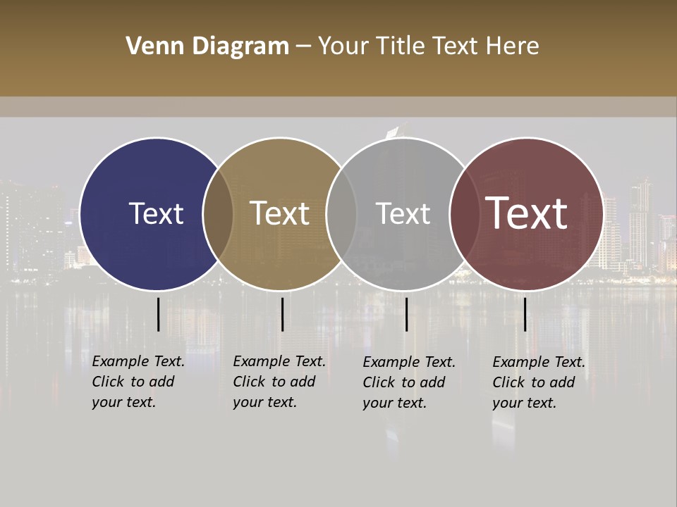 Tourism Water Downtown PowerPoint Template