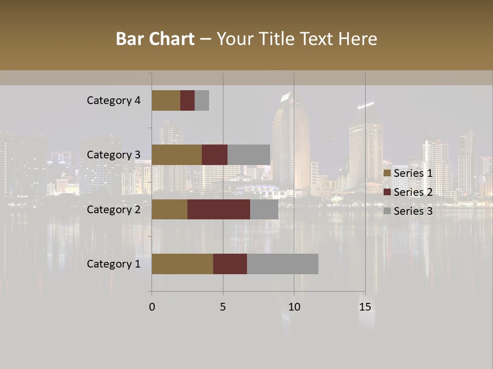 Tourism Water Downtown PowerPoint Template