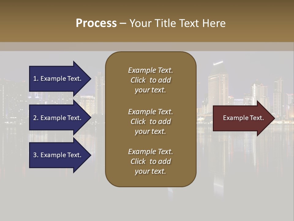 Tourism Water Downtown PowerPoint Template