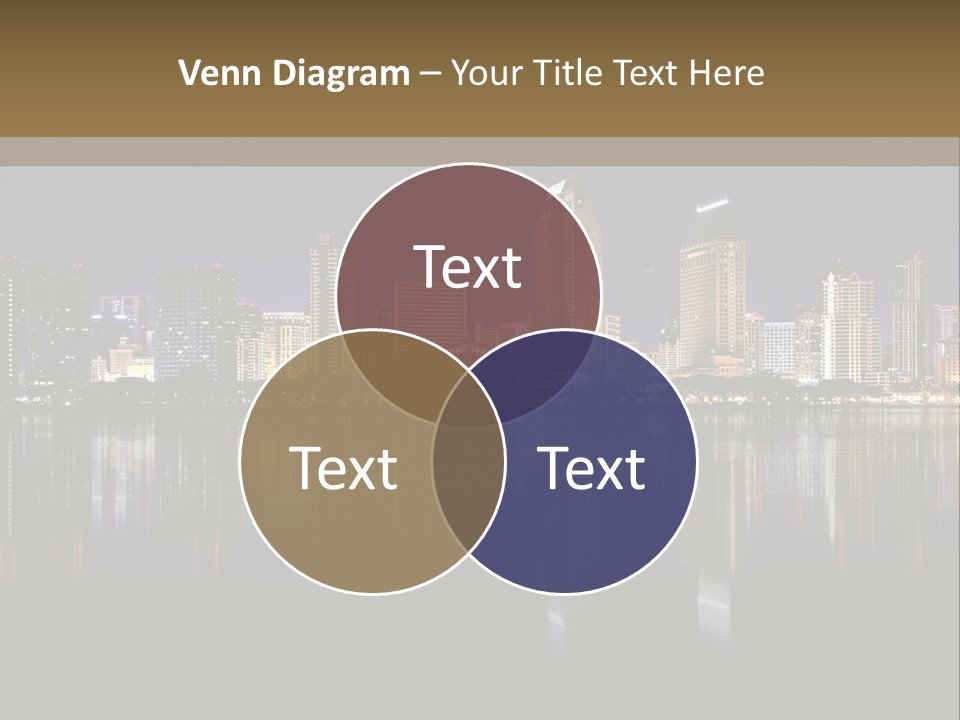 Tourism Water Downtown PowerPoint Template