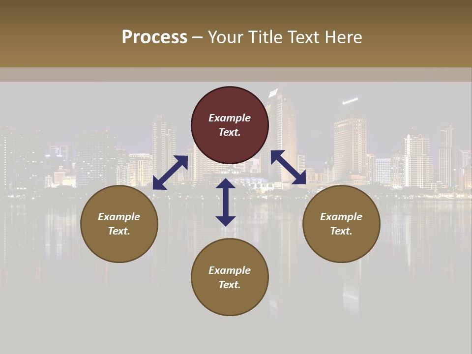 Tourism Water Downtown PowerPoint Template
