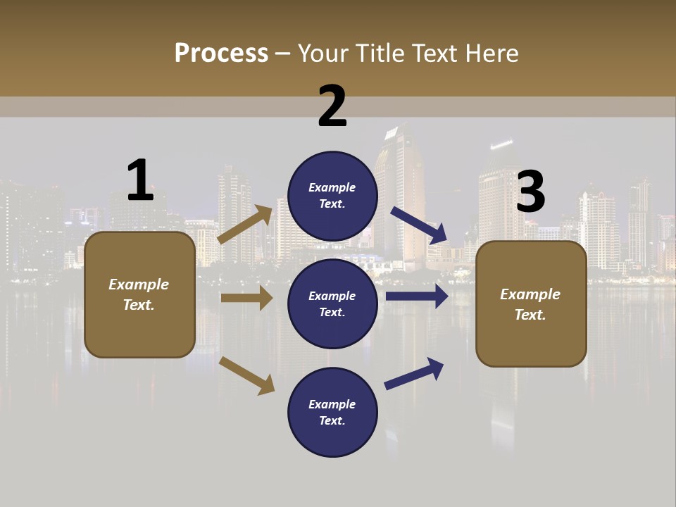Tourism Water Downtown PowerPoint Template