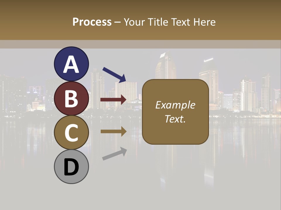 Tourism Water Downtown PowerPoint Template