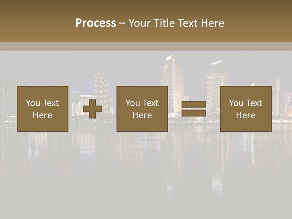 Tourism Water Downtown PowerPoint Template