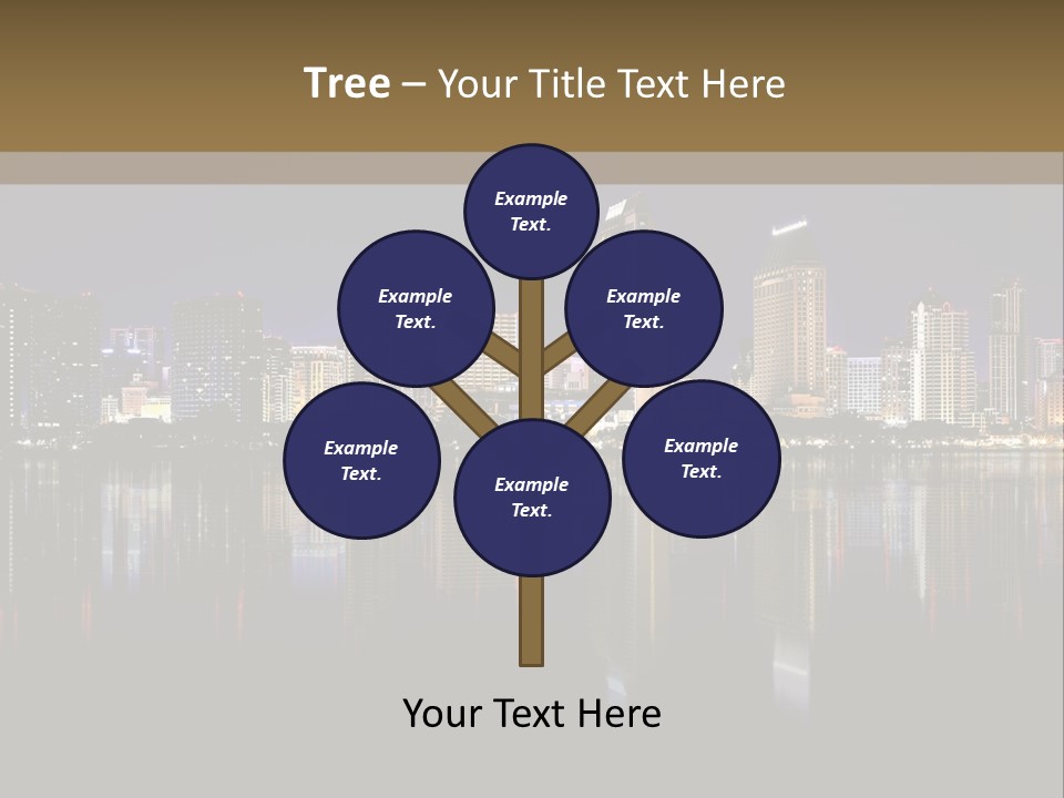 Tourism Water Downtown PowerPoint Template