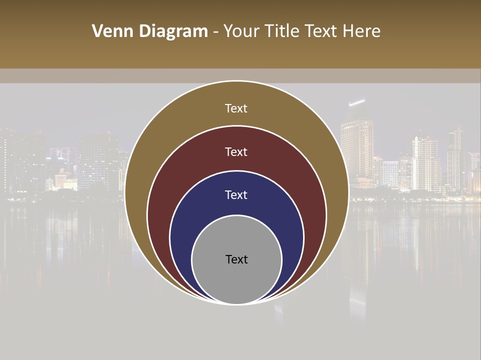 Tourism Water Downtown PowerPoint Template