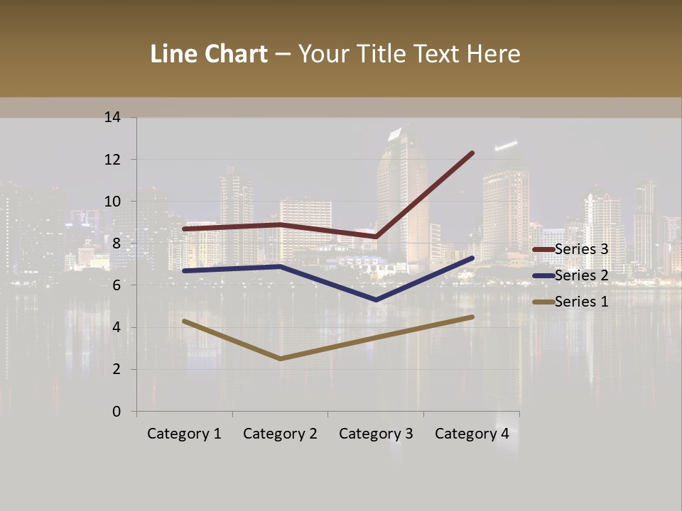 Tourism Water Downtown PowerPoint Template