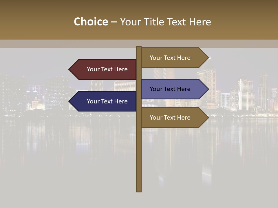 Tourism Water Downtown PowerPoint Template