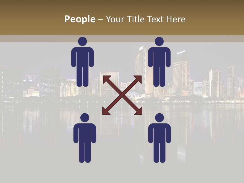 Tourism Water Downtown PowerPoint Template