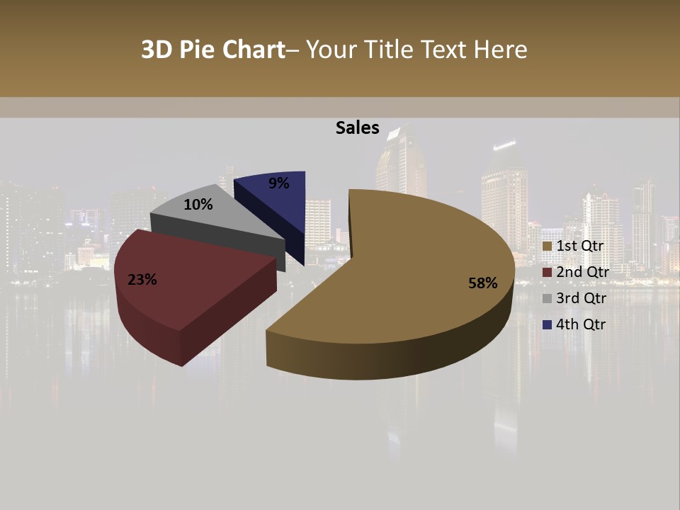 Tourism Water Downtown PowerPoint Template