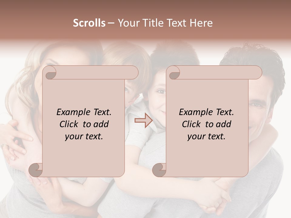 Hug Dentistry Kid PowerPoint Template