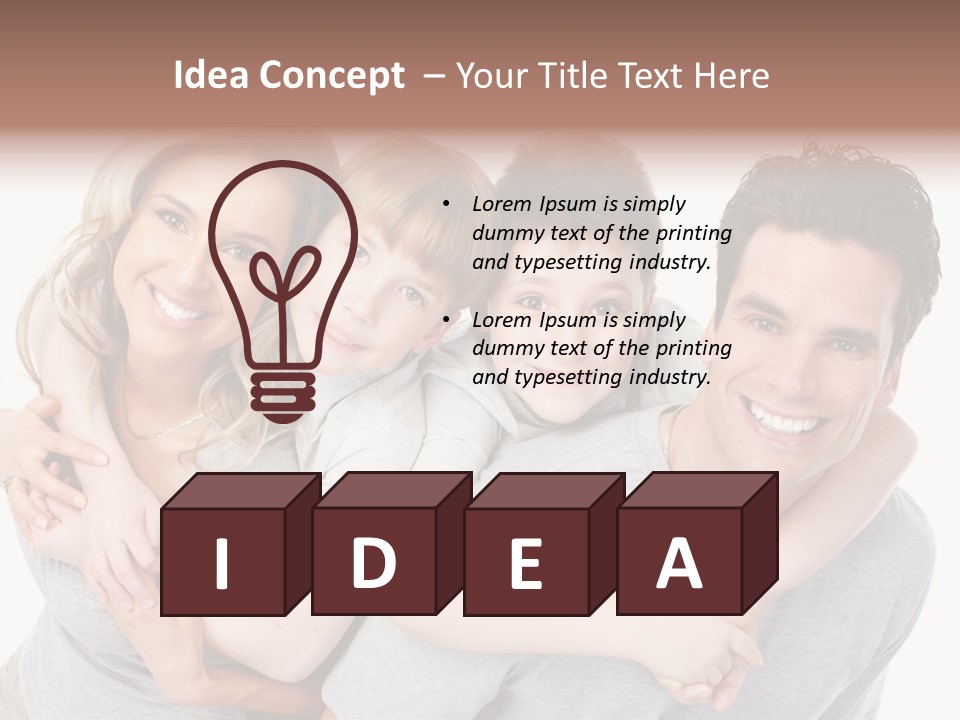 Hug Dentistry Kid PowerPoint Template