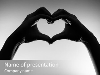 Sign Valentine Team PowerPoint Template