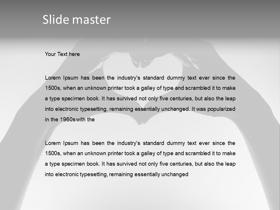 Sign Valentine Team PowerPoint Template