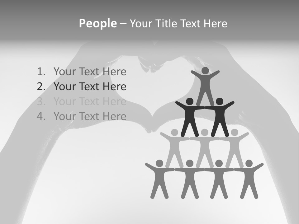 Sign Valentine Team PowerPoint Template