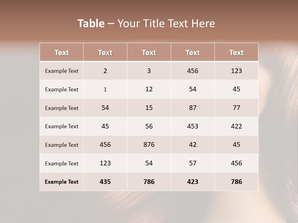 Young Shiny Healthy PowerPoint Template