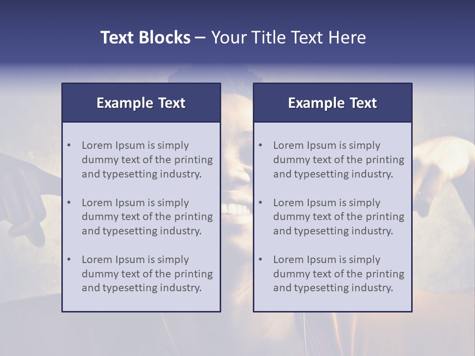 A Woman Wearing Headphones And Listening To Music PowerPoint Template