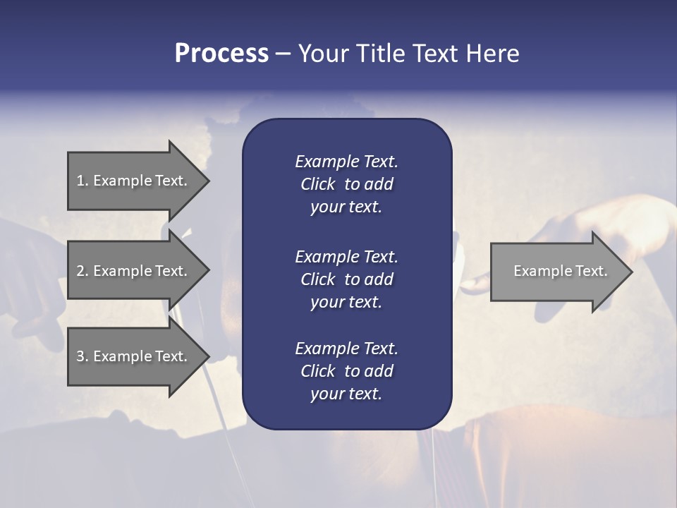 A Woman Wearing Headphones And Listening To Music PowerPoint Template