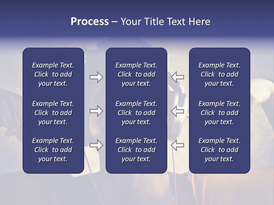 A Woman Wearing Headphones And Listening To Music PowerPoint Template