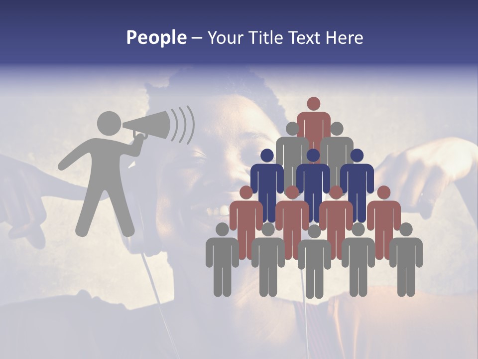 A Woman Wearing Headphones And Listening To Music PowerPoint Template