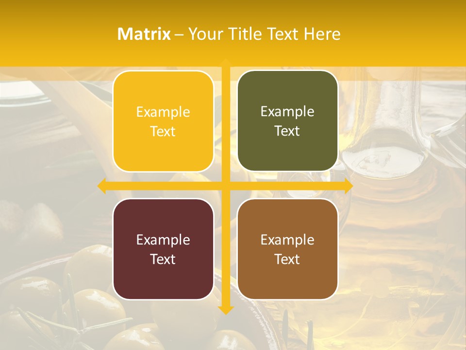 Nature Freshness Olive Oil PowerPoint Template