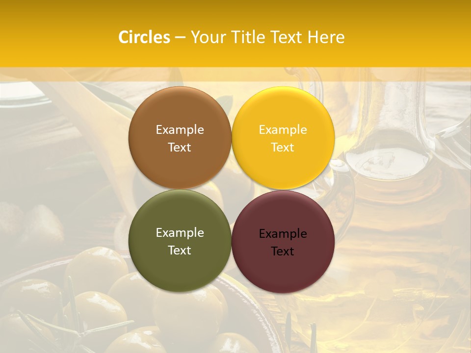 Nature Freshness Olive Oil PowerPoint Template