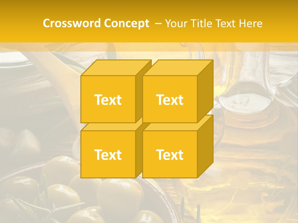 Nature Freshness Olive Oil PowerPoint Template
