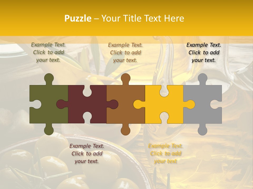 Nature Freshness Olive Oil PowerPoint Template