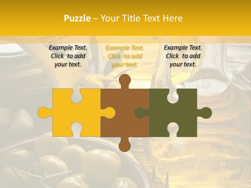 Nature Freshness Olive Oil PowerPoint Template