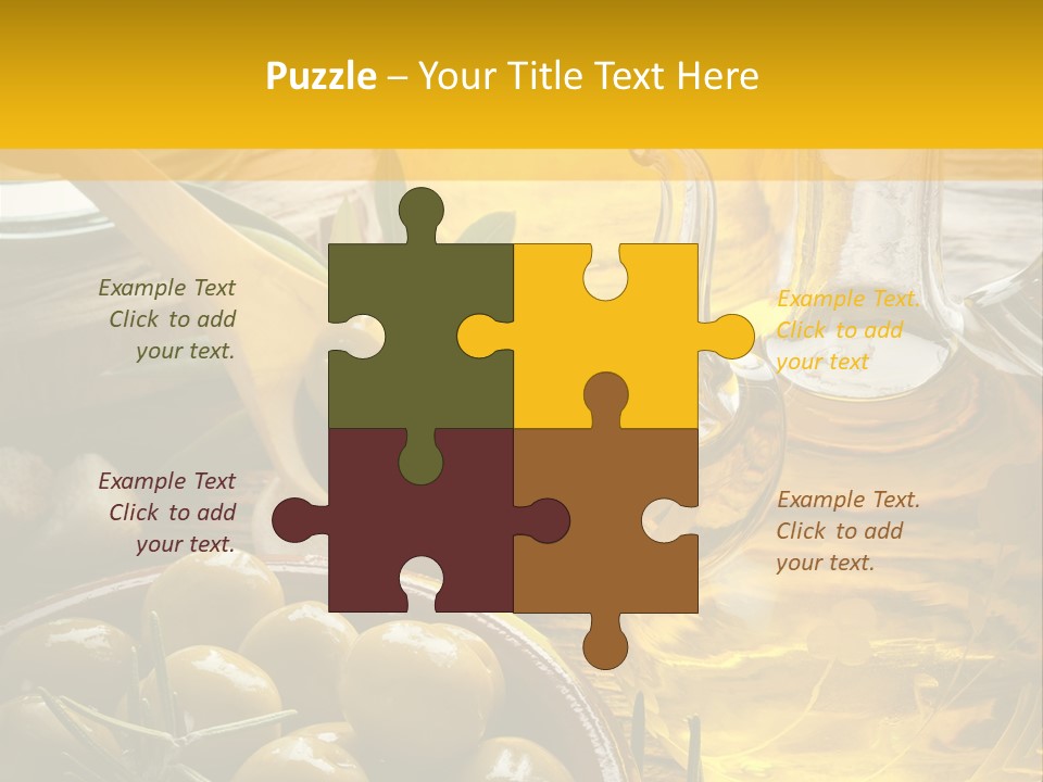 Nature Freshness Olive Oil PowerPoint Template