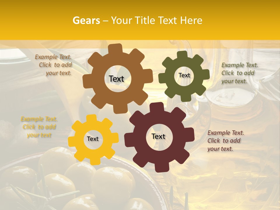 Nature Freshness Olive Oil PowerPoint Template