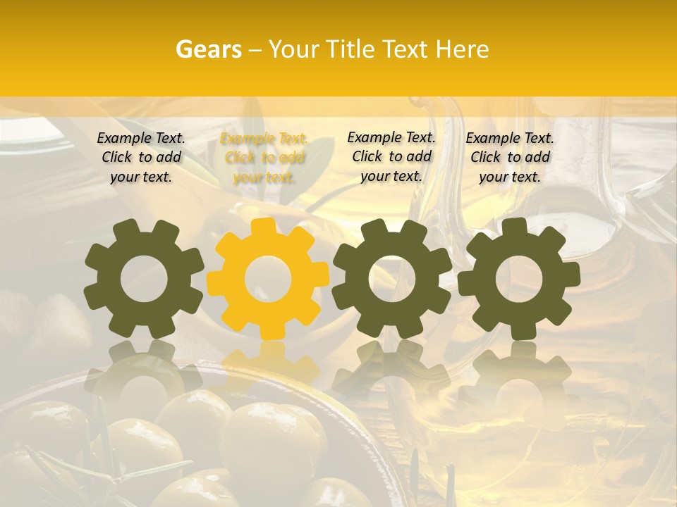 Nature Freshness Olive Oil PowerPoint Template