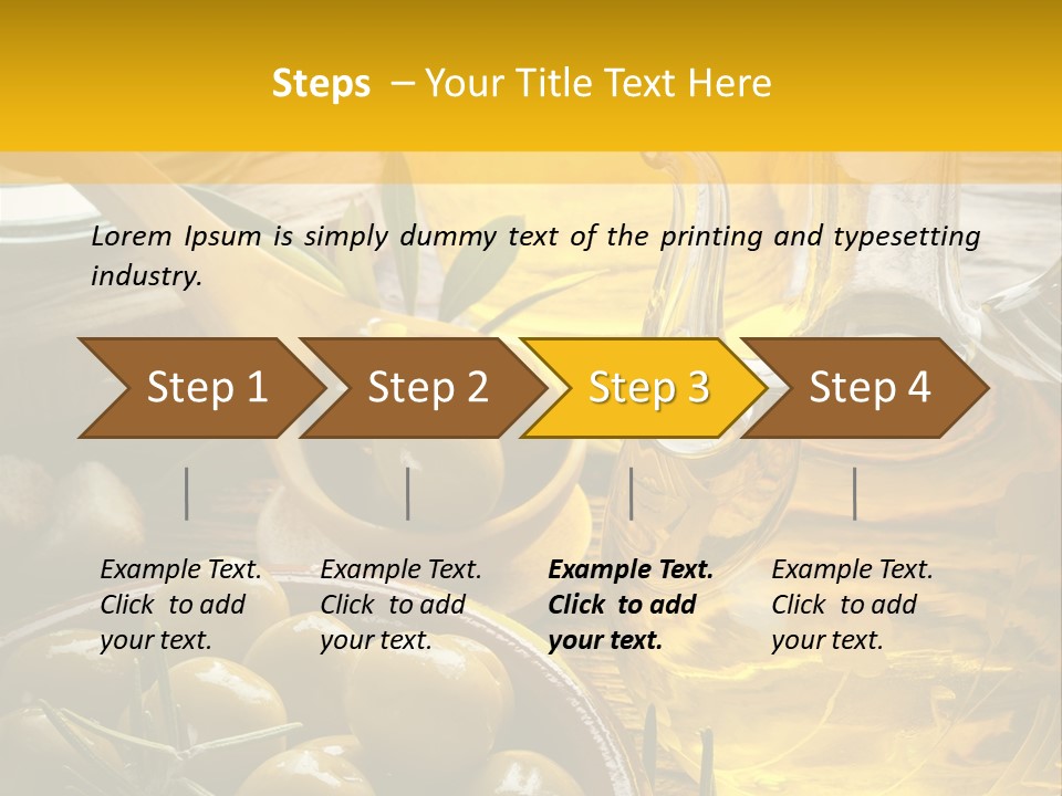 Nature Freshness Olive Oil PowerPoint Template