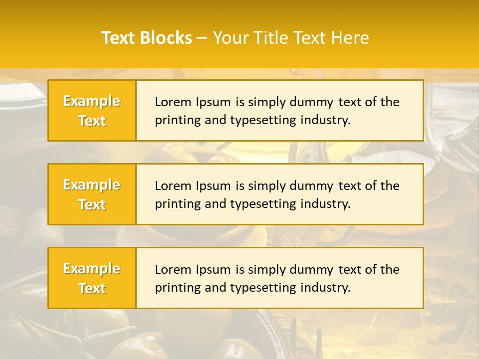 Nature Freshness Olive Oil PowerPoint Template